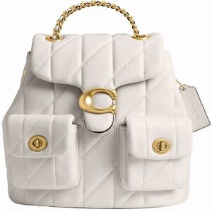 Tabby Leather Pillow Quilt Backpack